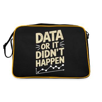 Data Analyst Data Scientist Data Engineer: Data Or - Retro Bag - black/gold - Back