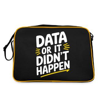 Data Analyst Data Scientist Data Engineer - Data - Retro Bag - black/gold - Back