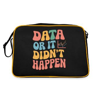 Data Analyst Data Scientist Data Engineer - - Retro Bag - black/gold - Back