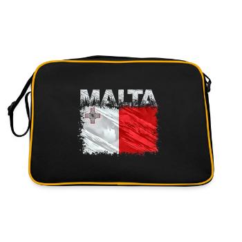 Malte - Sac Retro - noir/or - Dos