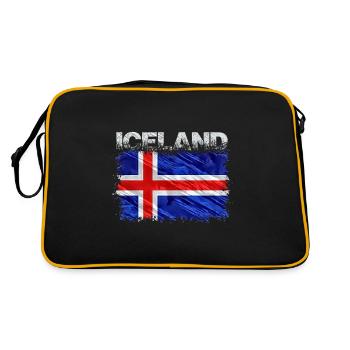 Islande - Sac Retro - noir/or - Dos