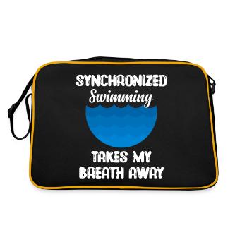 La natation synchronisée me coupe le souffle Ballerine - Sac Retro - noir/or - Dos