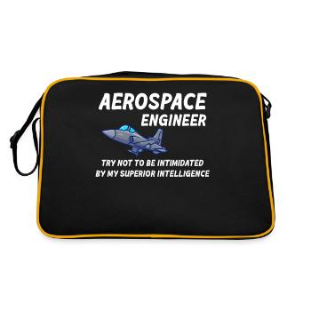 Aerospace engineers do not allow themselves to be - Retro Bag - black/gold - Back