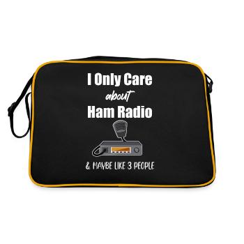 I'm only interested in amateur radio and I like - Retro Bag - black/gold - Back