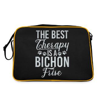 Cadeaux Bichon Frisé - Sac Retro - noir/or - Dos