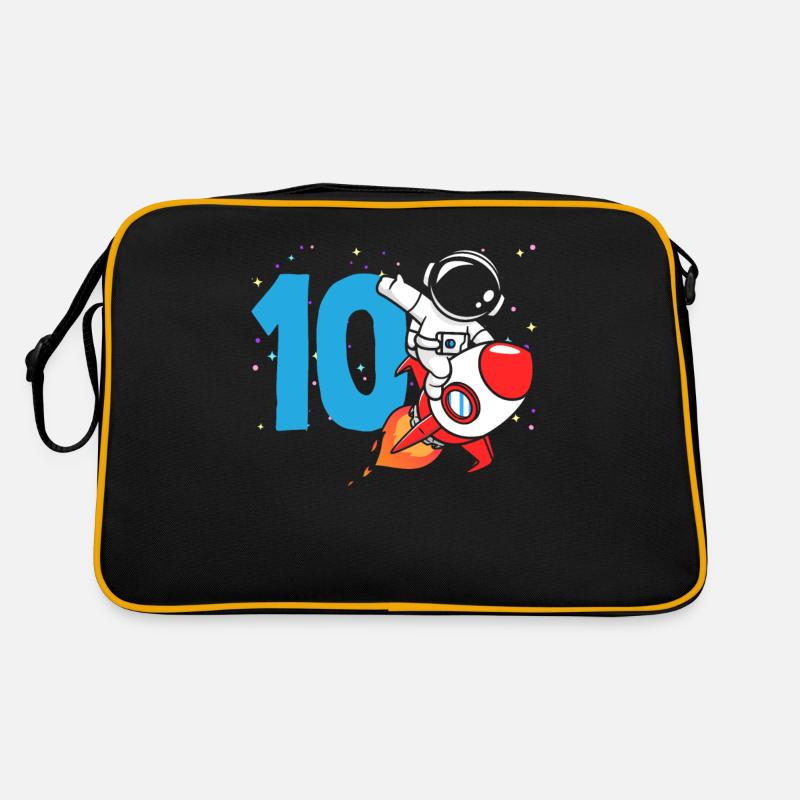 10. Geburtstag Jungen Astronaut Geburtstag Retro Tasche