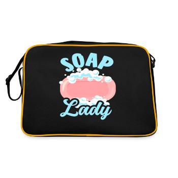 Soap Making Soap Lady - Retro Bag - black/gold - Back