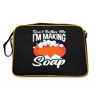 Don't Bother Me I'm Making Soap - Retro Bag - black/gold - Back