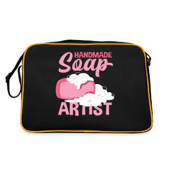 Artiste du savon fait à la main - Sac Retro - noir/or - Dos