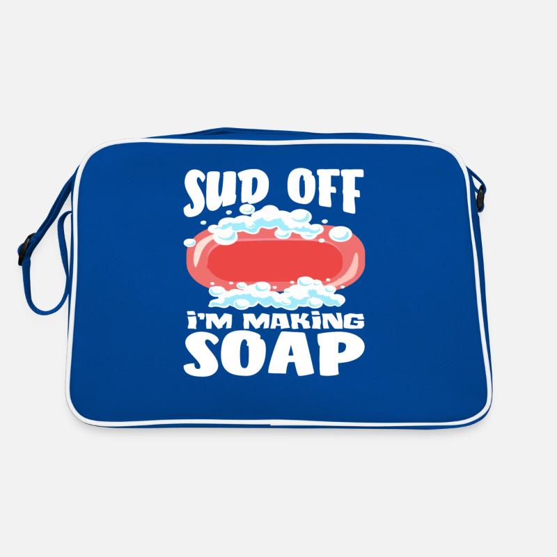 Foaming off I make soap funny saying Retro Bag