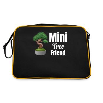 Tree Friend Bonsai Meditation Spiritual - Retro Bag - black/gold - Back