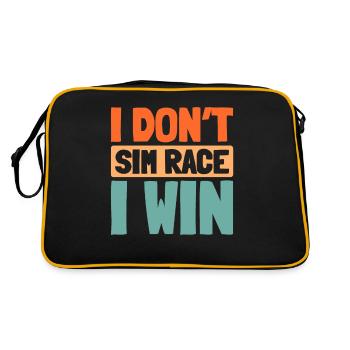 Sim Racing - Retro Bag - black/gold - Back