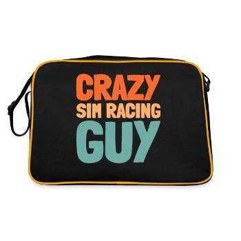 Sim Racing - Retro Bag - black/gold - Back