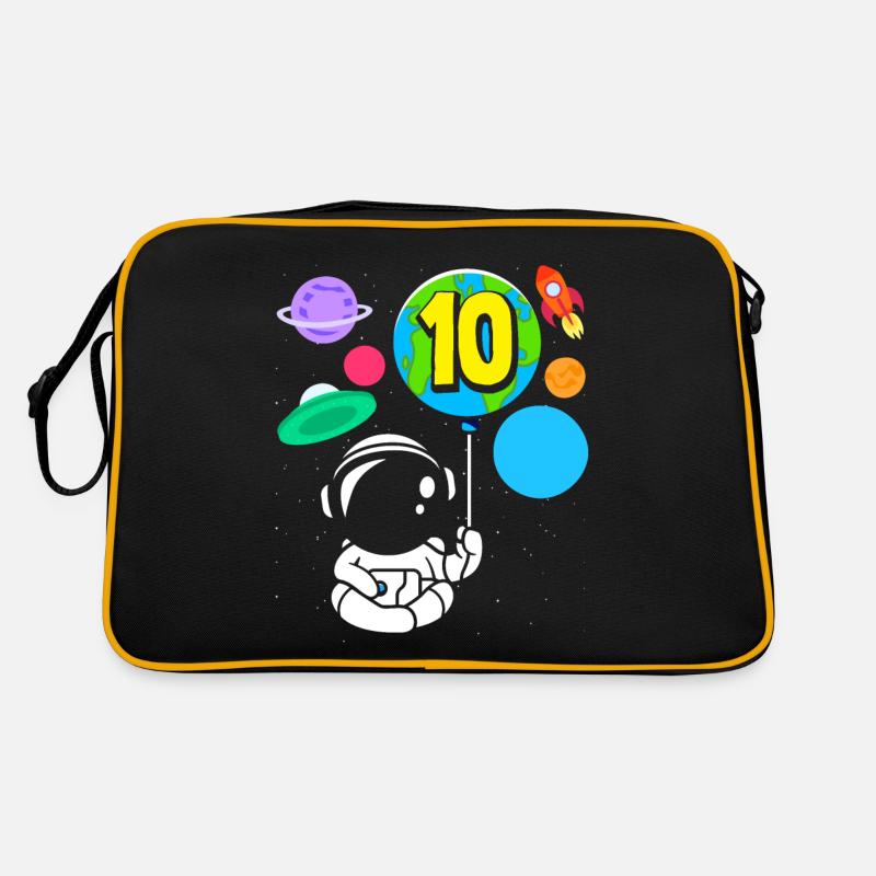 10. Geburtstag Jungen Astronaut Geburtstag Retro Tasche