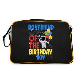 Anniversaire des enfants Membres de la famille des astronautes - Sac Retro - noir/or - Dos