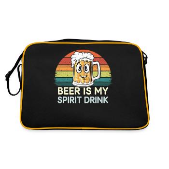 La bière est mon spiritueux boire rétro - Sac Retro - noir/or - Dos
