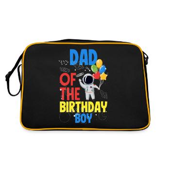 Anniversaire des enfants Membres de la famille des astronautes - Sac Retro - noir/or - Dos