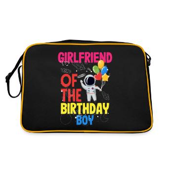 Anniversaire des enfants Membres de la famille des astronautes - Sac Retro - noir/or - Dos