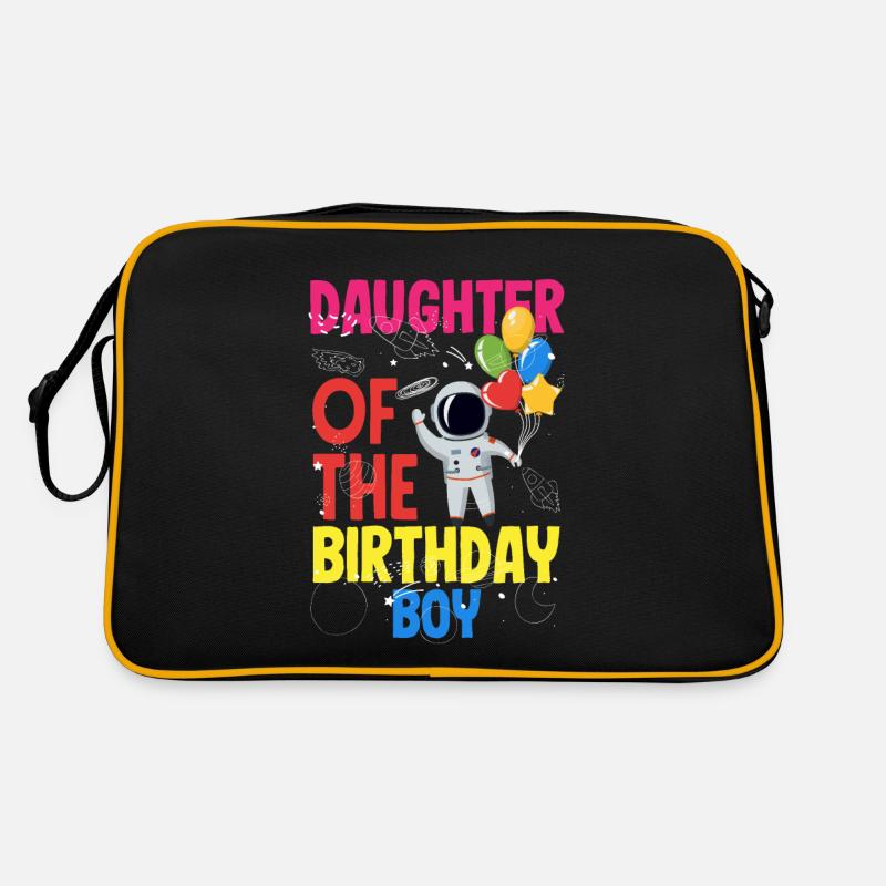 Kindergeburtstag Astronaut Familienmitglieder Retro Tasche