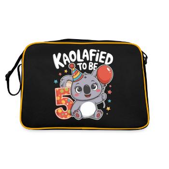 5ème anniversaire Koala Koalafied Motif Amusant - Sac Retro - noir/or - Dos