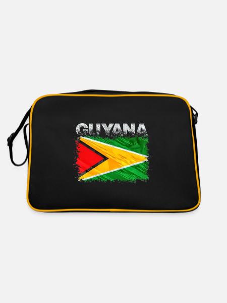 Guyana - Retro Bag - black/gold - Back