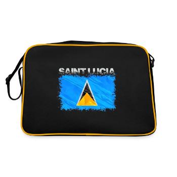 Saint Lucia - Retro Bag - black/gold - Back