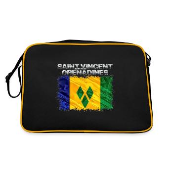 Saint Vincent and the Grenadines - Retro Bag - black/gold - Back