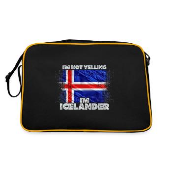 Islande - Sac Retro - noir/or - Dos