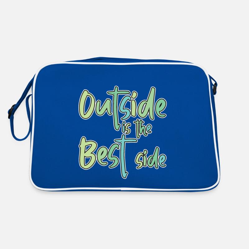 Outside Is The Best Side 4 Retro Tasche