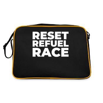 Sim Racing - Retro Bag - black/gold - Back