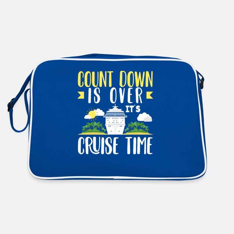 Countdown Vorbei Jetzt Kreuzfahrtzeit Retro Tasche