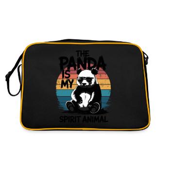 The Panda Is My Spirit Animal Retro Sunglasses - Retro Bag - black/gold - Back