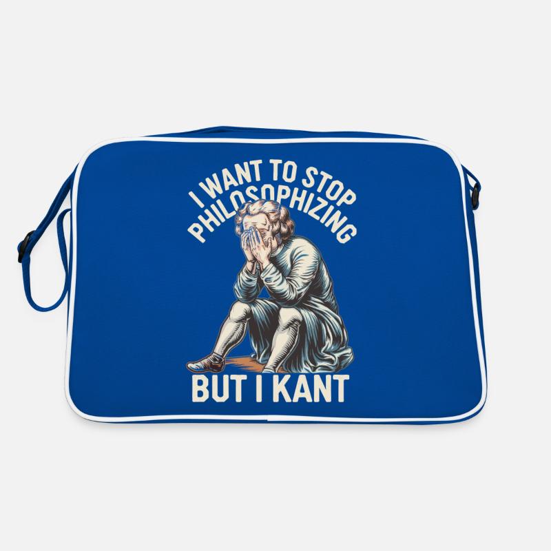I Want to Stop Philosophizing But I Kant - Funny Retro Bag