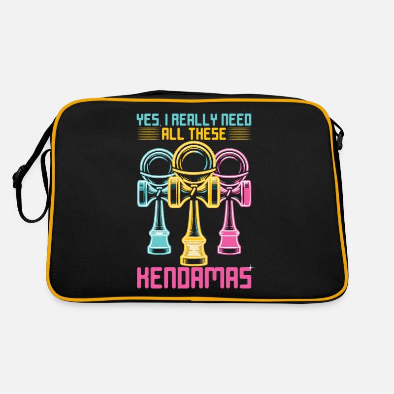 Kendama Retro 80s Vaporwave Kendama - Retro Bag - black/gold