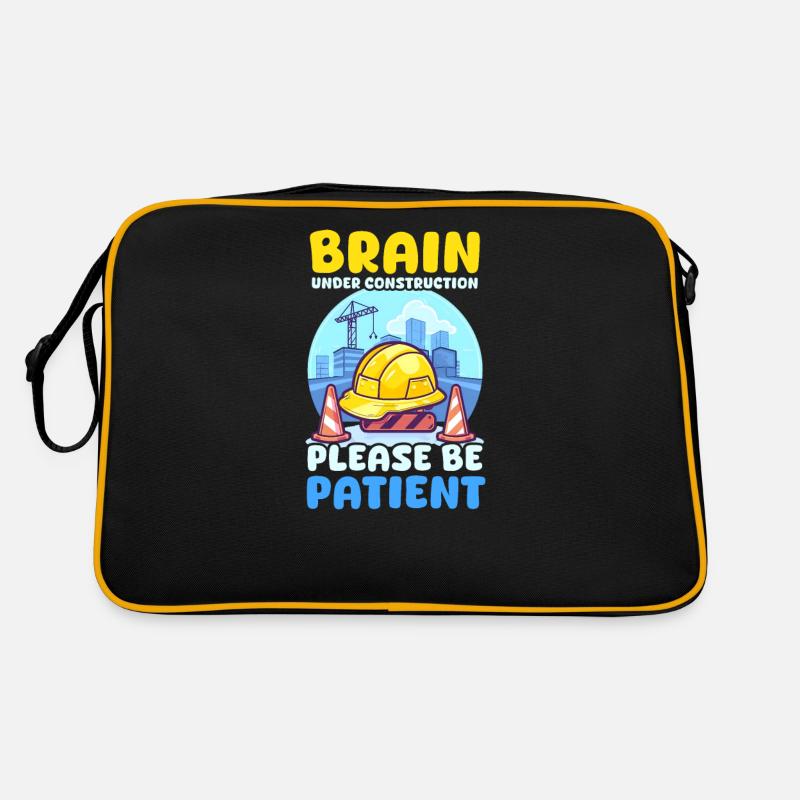 Conscience de la dépression Cerveau en construction Sac Retro