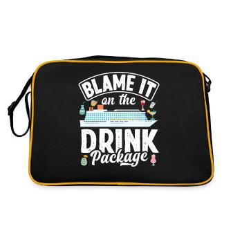 Blame It On The Drink Package - Retro Bag - black/gold - Back