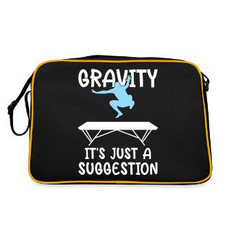 Trampoline drôle pour homme trampolinist - Sac Retro - noir/or - Dos