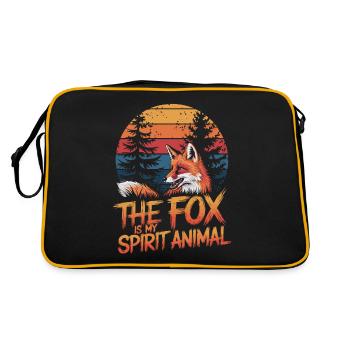 Fuchs Le Renard Est Mon Animal Spirituel - Sac Retro - noir/or - Dos