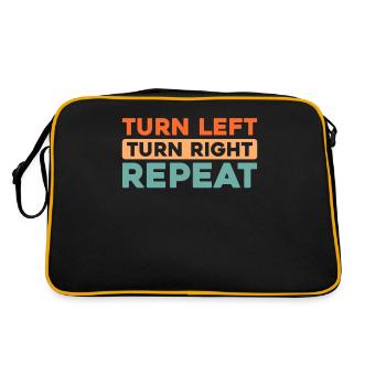 Sim Racing - Retro Bag - black/gold - Back