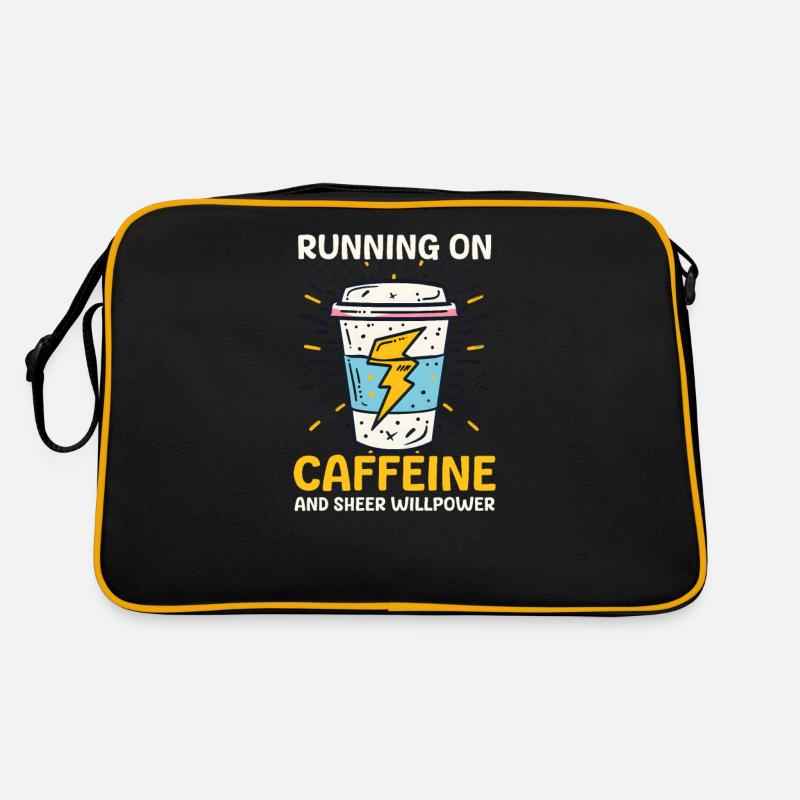 Depression Awareness Running On Caffeine Willpower Retro Bag