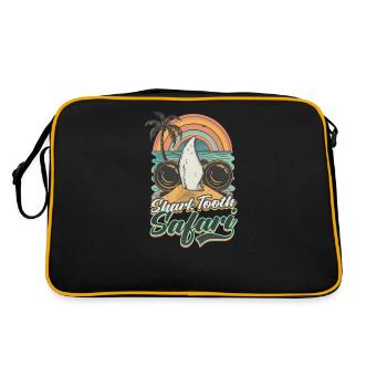 Beach Fossils Shark Tooth Safari - Retro Bag - black/gold - Back