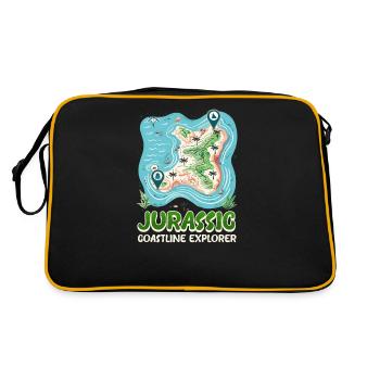 Beach Fossils Coastline Explorer - Retro Bag - black/gold - Back