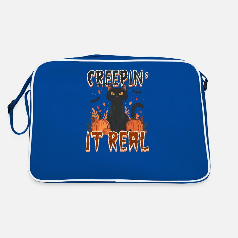 Halloween Cat Creepin' It Real Retro Bag