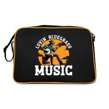 Lovin' Bluegrass Music Musicien d’instrument à cordes - Sac Retro - noir/or - Dos