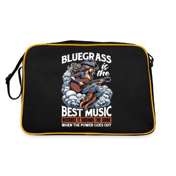 Le bluegrass est la meilleure musique Aime la musique country - Sac Retro - noir/or - Dos