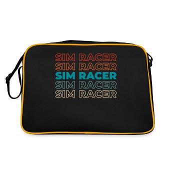Sim Racing - Retro Bag - black/gold - Back