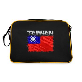 Taiwan - Sac Retro - noir/or - Dos