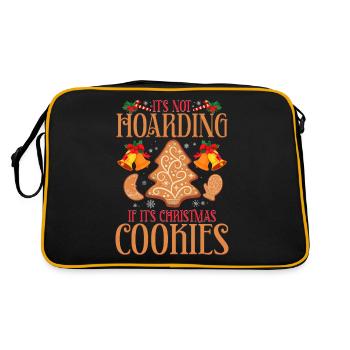 Ce n’est pas accumuler quand ce sont des biscuits de Noël - Sac Retro - noir/or - Dos