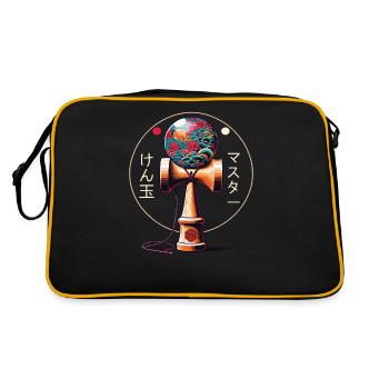 Kendama japonais Maître Kendama - Sac Retro - noir/or - Dos