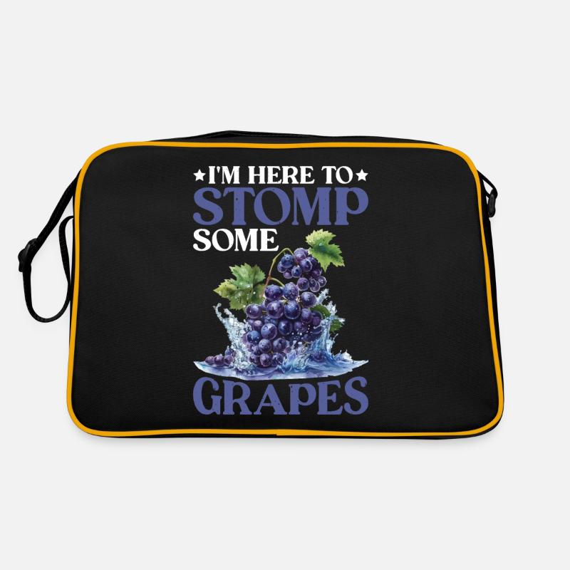 I'm Here To Stomp Some Grapes 21 Retro Tasche
